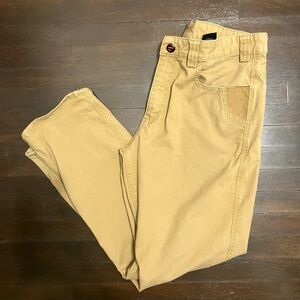 Men's Milwaukee Tan Work Carpenter Pants Thick 34x30